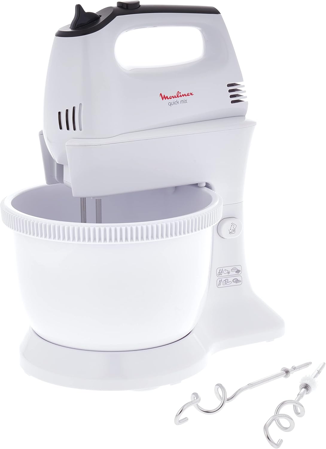 Moulinex Quickmix Hand Mixer With Rotating Stand-Bowl