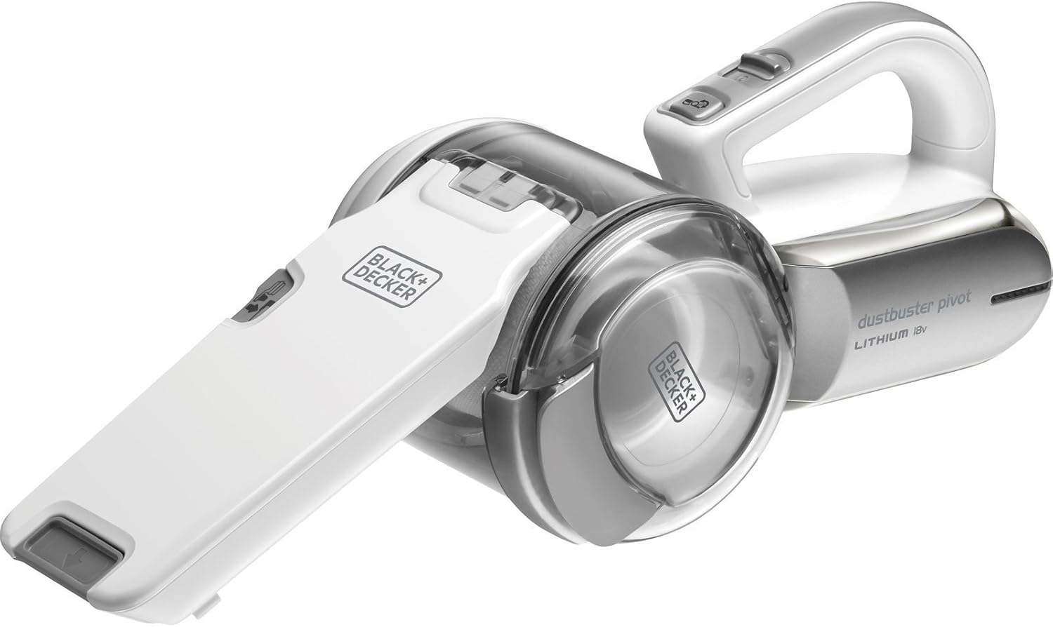 Black & Decker PV1820LGB 18V Lithium Ion Compact Pivot Vacuum Dark Titanium