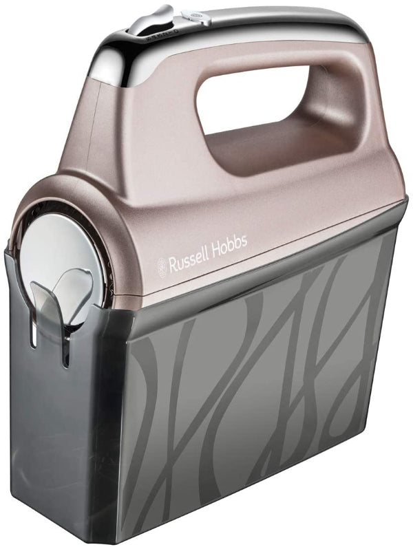 Russell Hobbs Swirl Hand Mixer Quartz Stone Electric Whisk With Storage Case