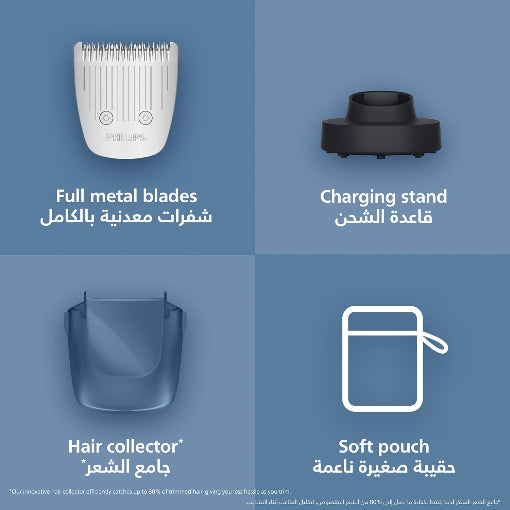 Philips Beard Trimmer Series 5000 - Vacuum System - 40 Length Settings