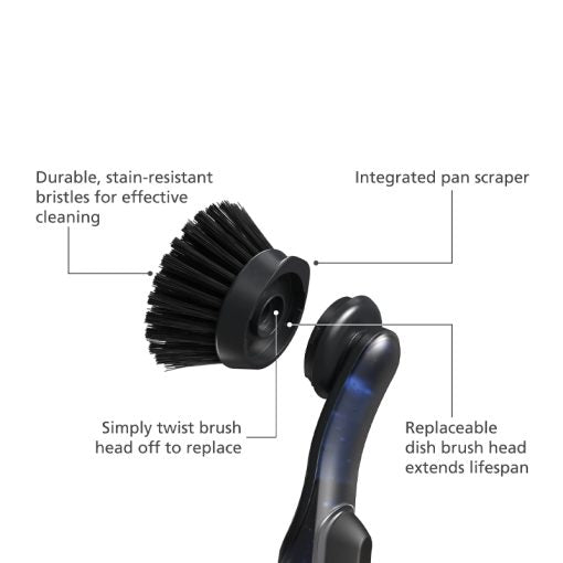 Joseph Joseph SinkTech 6500018 Soap Dispensing Washing Up Brush Long Handle