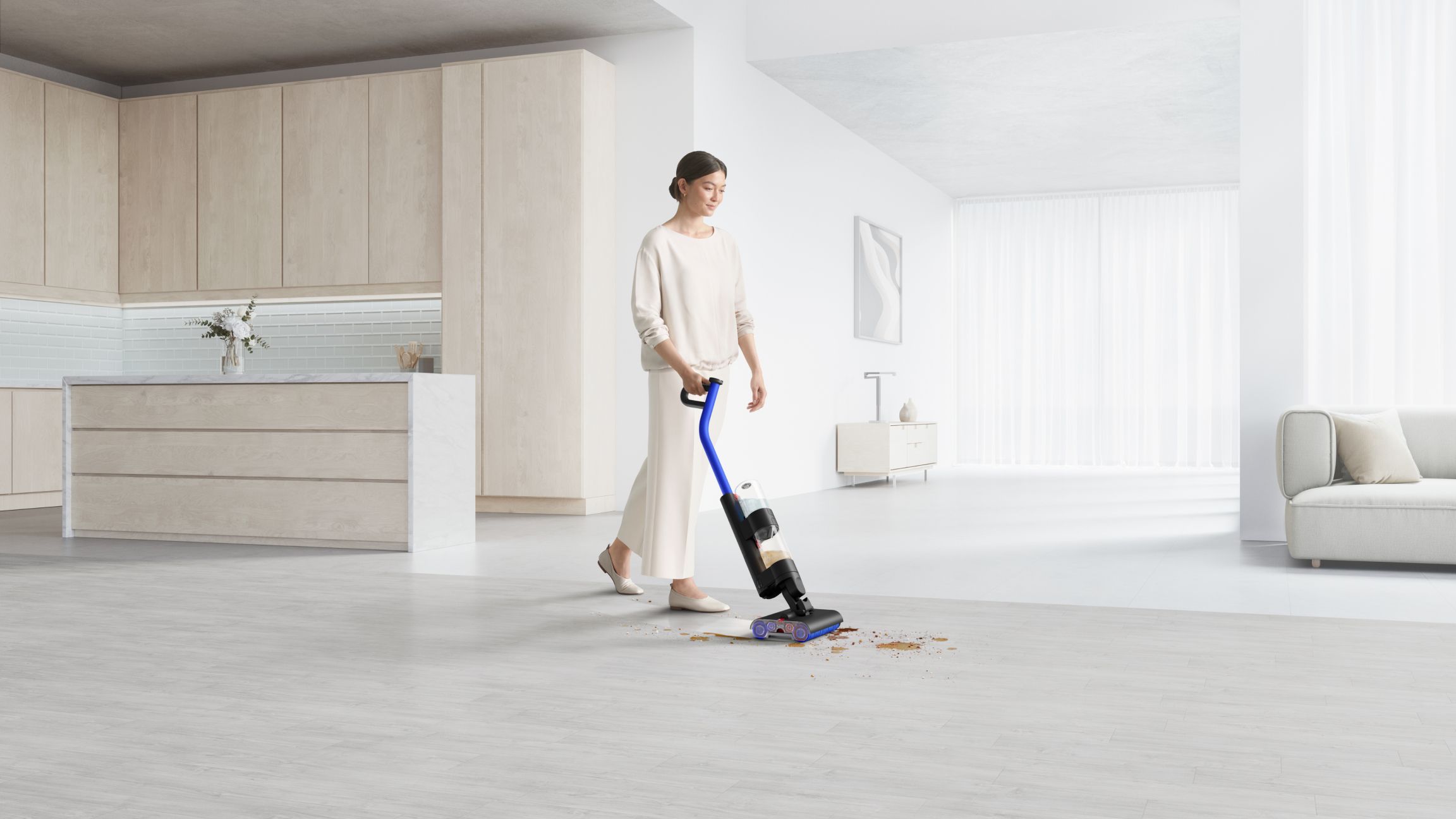 Dyson Washg1 Wet Cleaner (Matte Black/Ultra Blue)