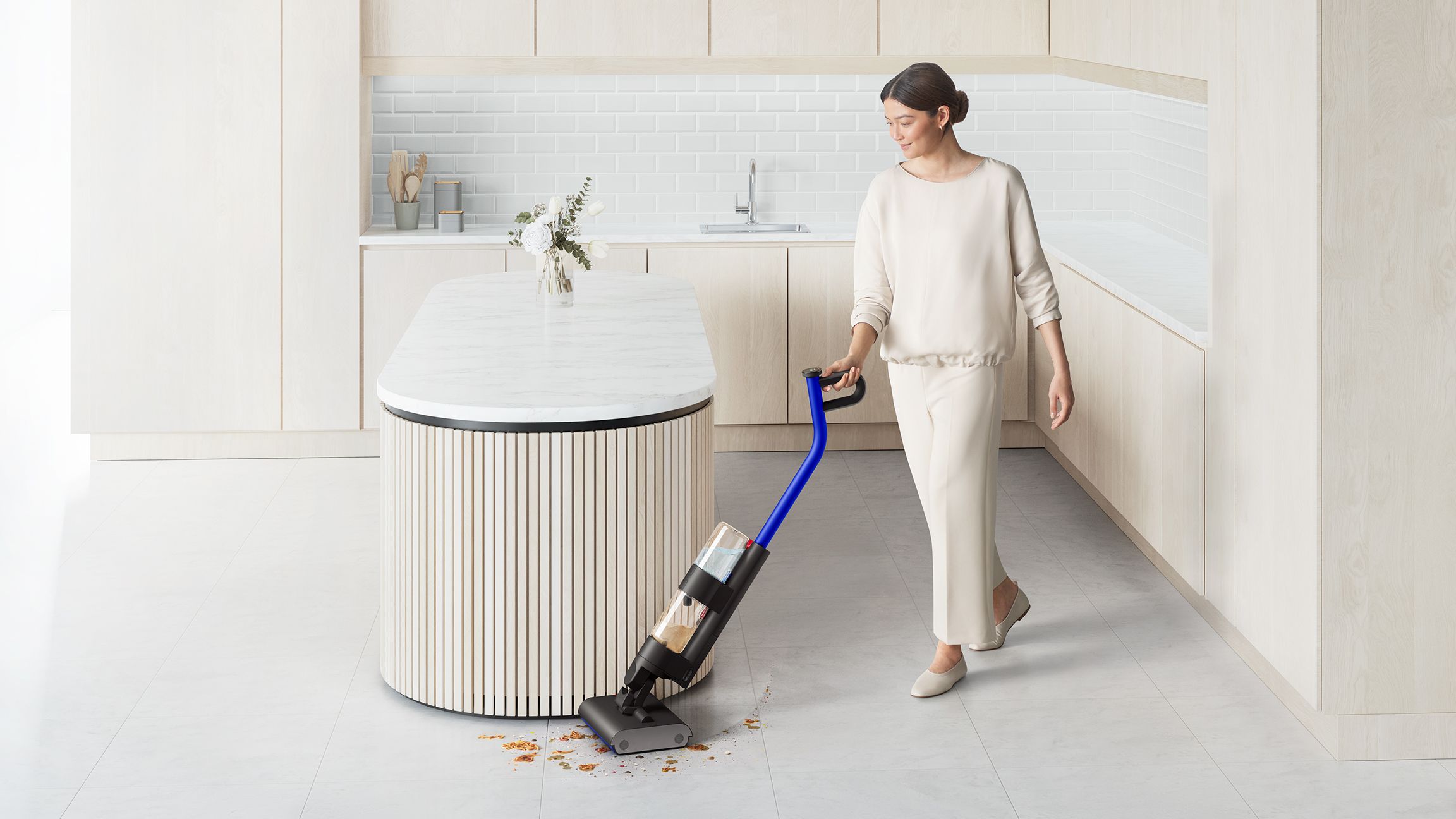 Dyson Washg1 Wet Cleaner (Matte Black/Ultra Blue)