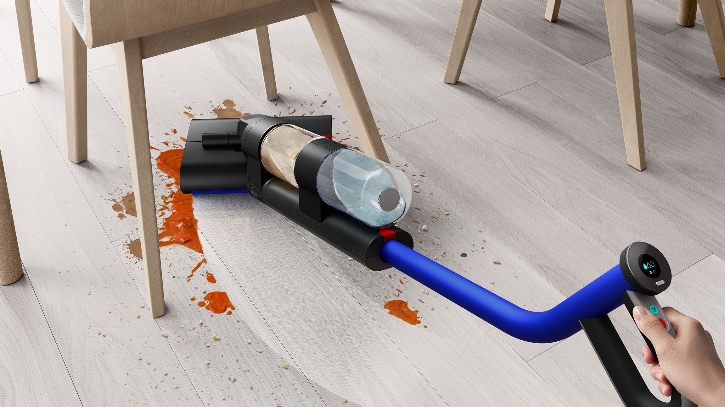 Dyson Washg1 Wet Cleaner (Matte Black/Ultra Blue)