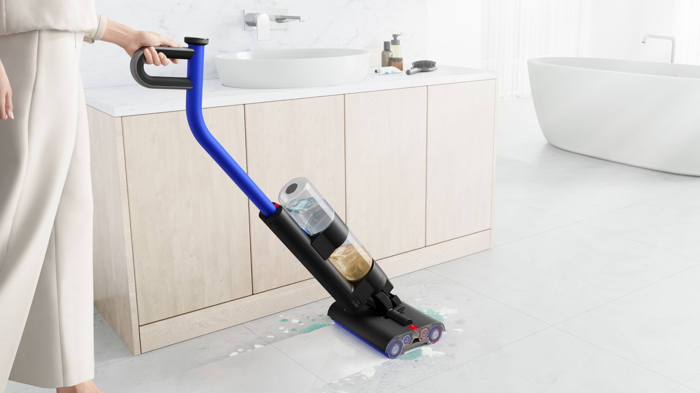 Dyson Washg1 Wet Cleaner (Matte Black/Ultra Blue)
