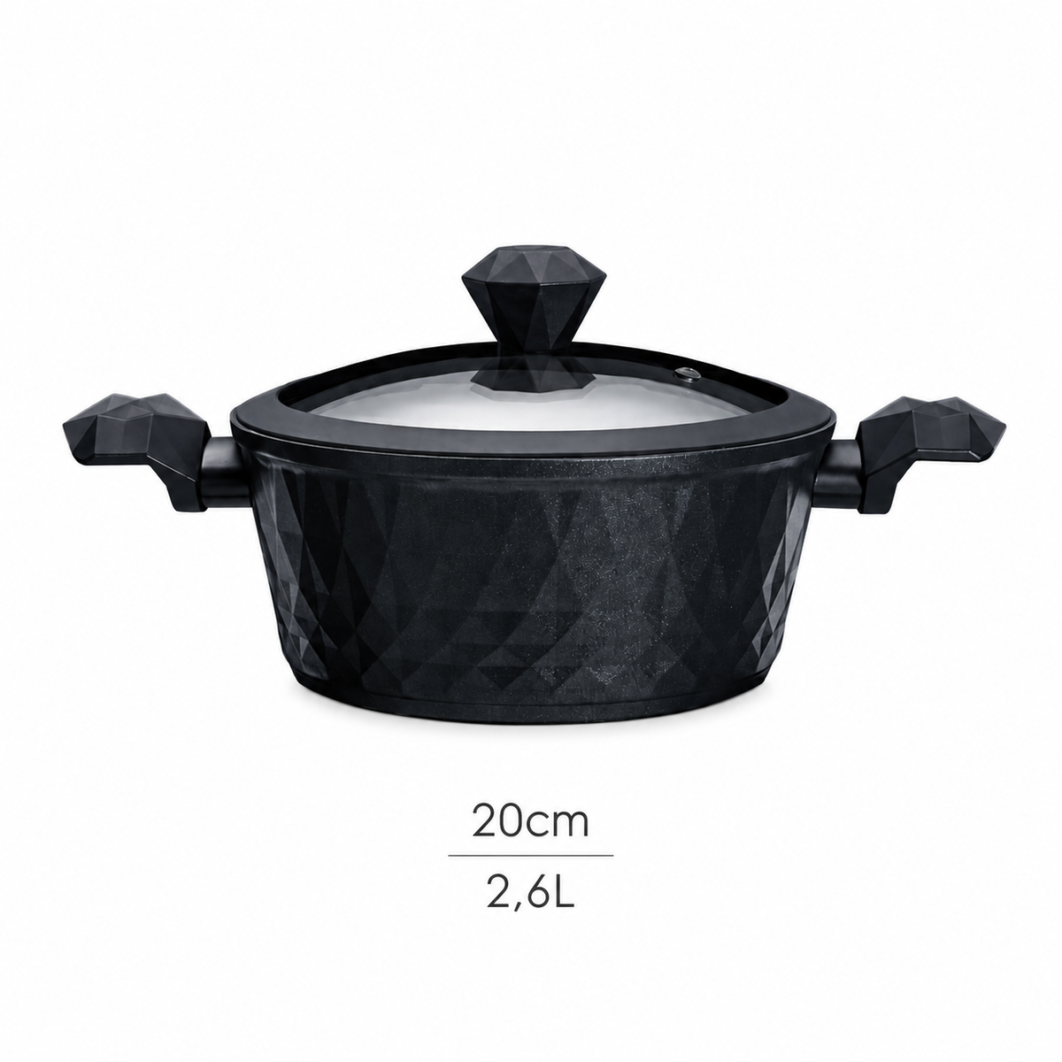 Karaca BioDiamond 20 cm Pot close-up