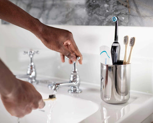 Joseph Joseph Easystore Stainless-Steel Toothbrush Holder