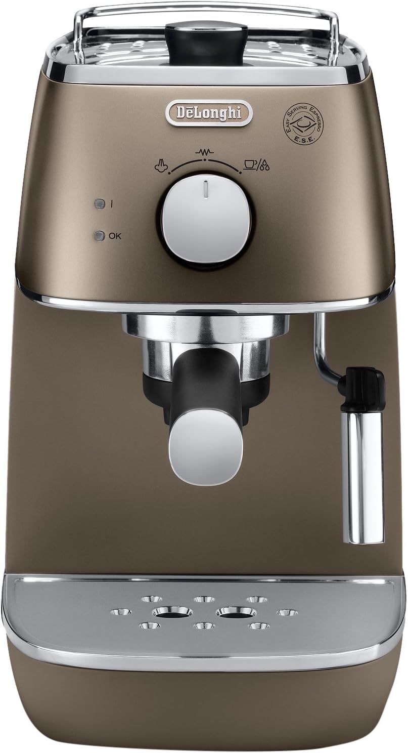 DeLonghi Espresso Machine Distinta Bronze 15Bar AutoShutOff Pod Compatible