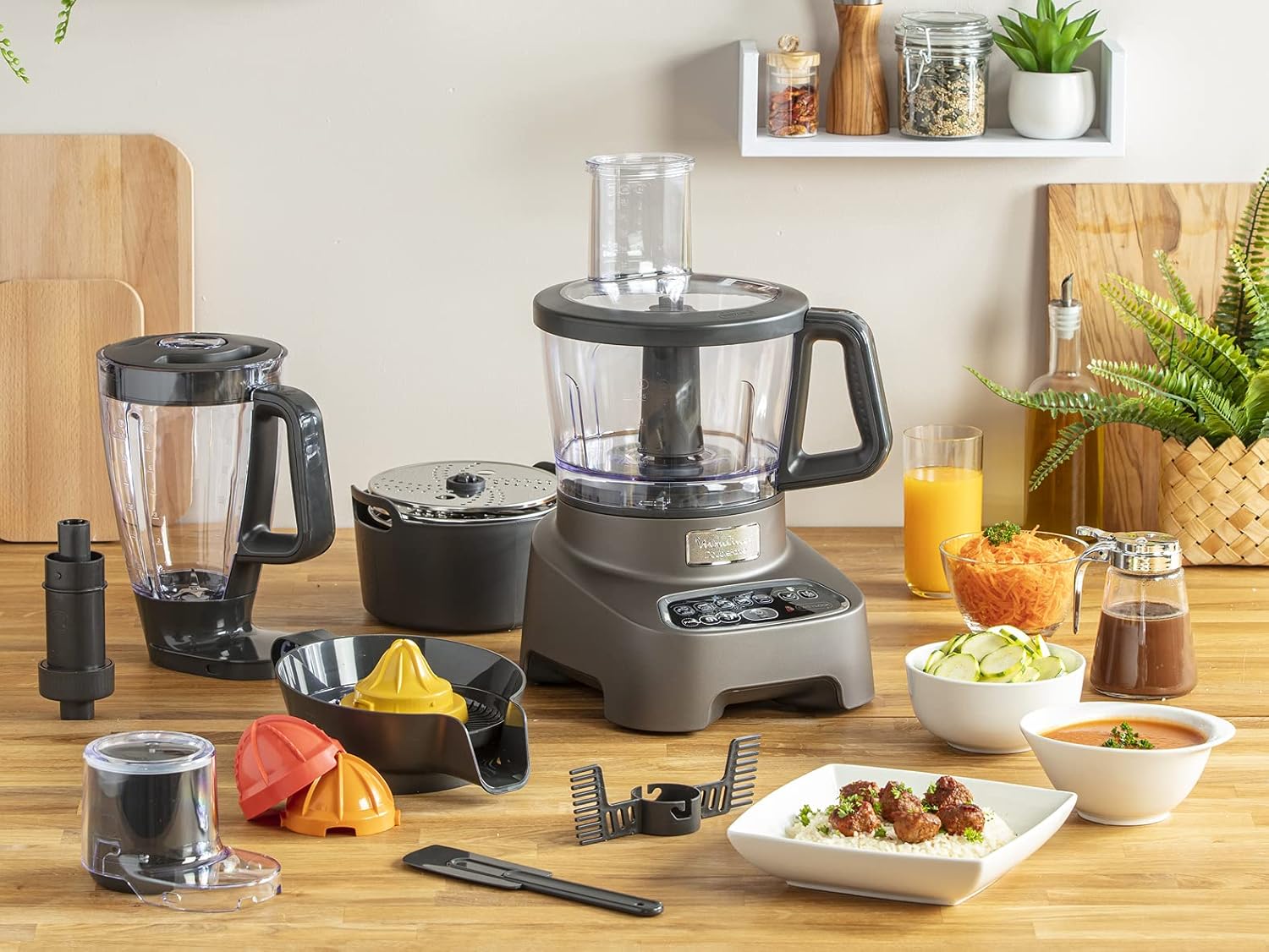 Moulinex Double Force Food Processor 1000W, 31 Functions