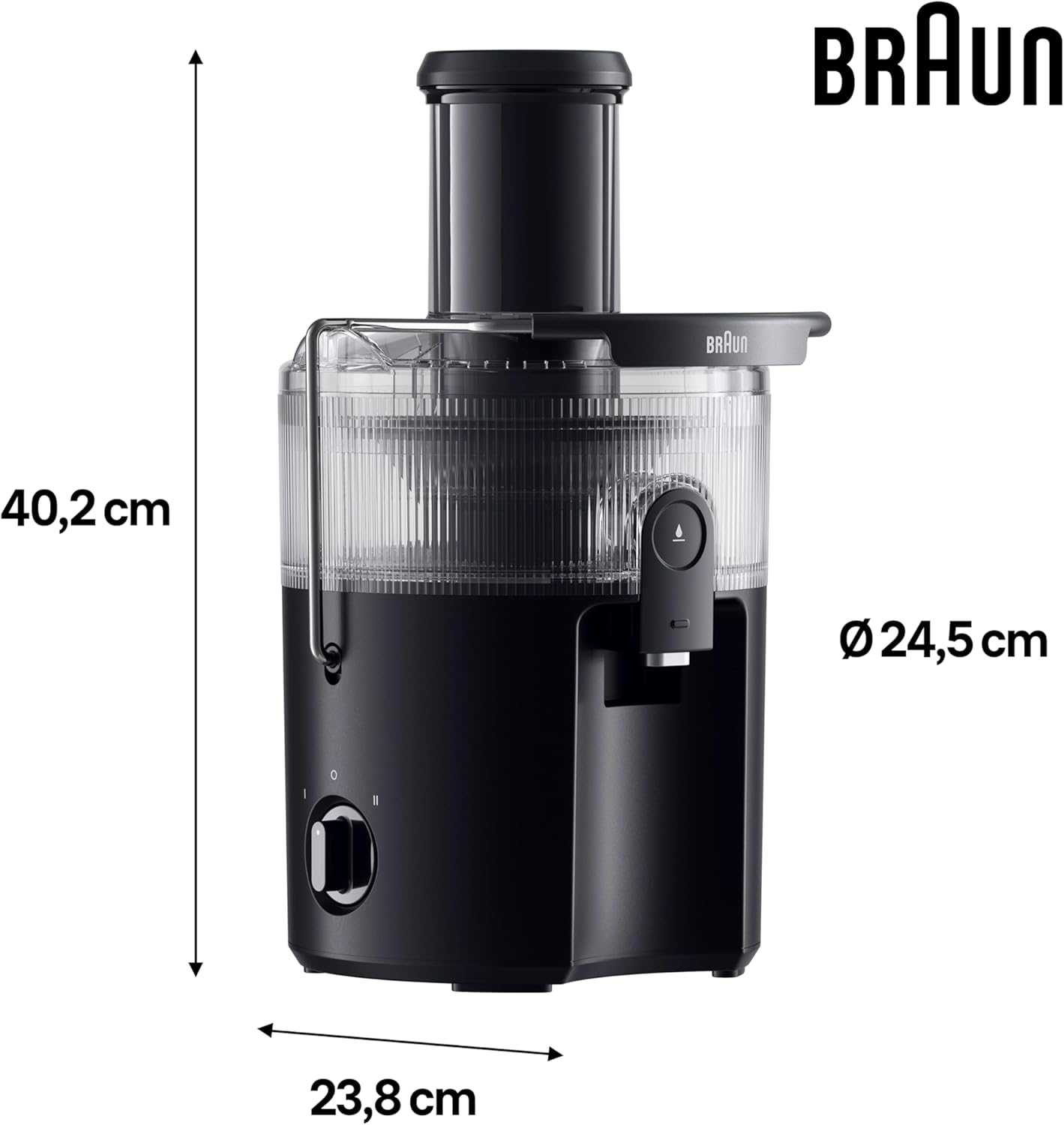 Braun MultiJuice 5 SJ5000 800W Cold Extraction Juicer XL Feed Chute Black