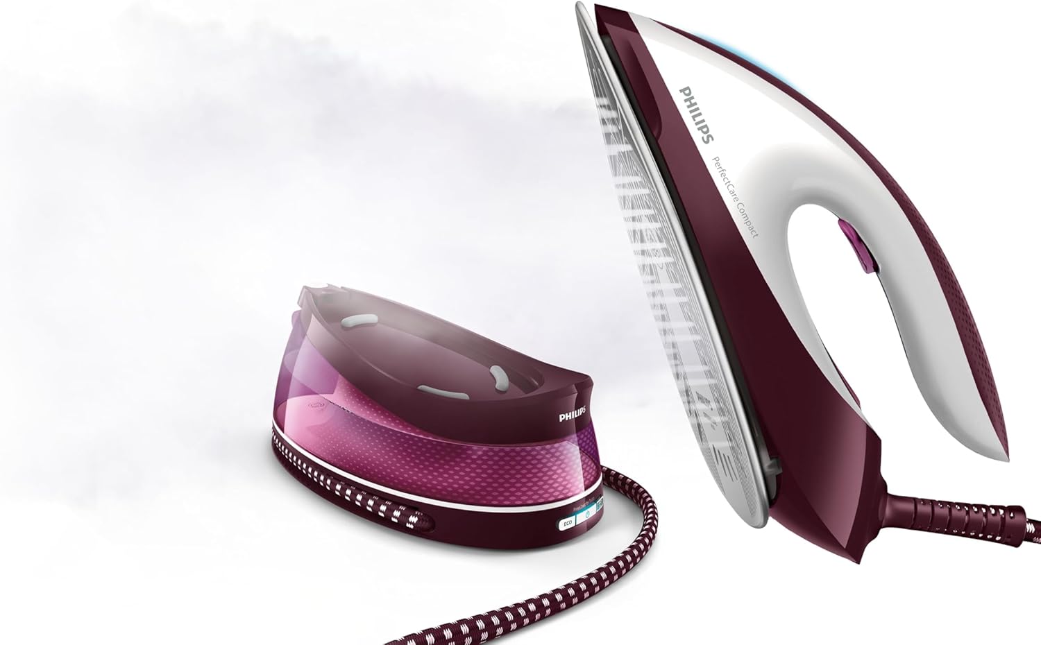 Philips GC7842/46 PerfectCare Compact Steam Iron – 2400W, 1.5L Tank
