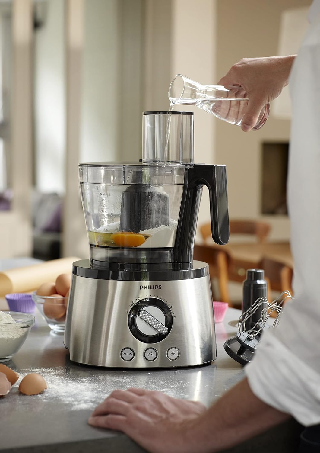 Philips HR7778/01 7000 Series Food Processor – 1300W, 3.4L Bowl