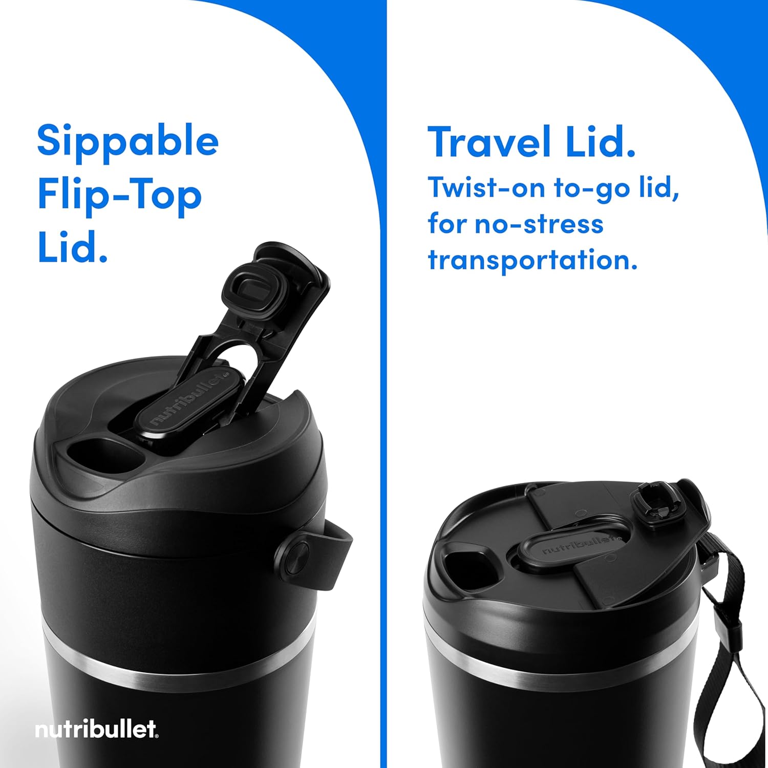 Nutribullet Flip Portable Blender, 8PC Set High-Speed, Multi-Funct