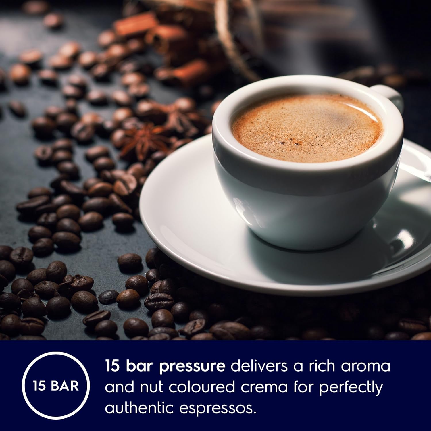 Electrolux Ultimatetaste 500 Espresso Machine 15 Bar Pressure Thermoblock