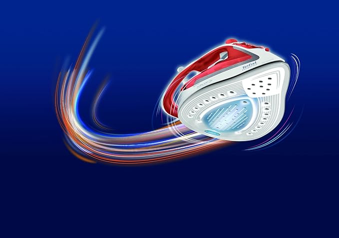 Tefal Easygliss Plus Steam Iron 2500W Red/White
