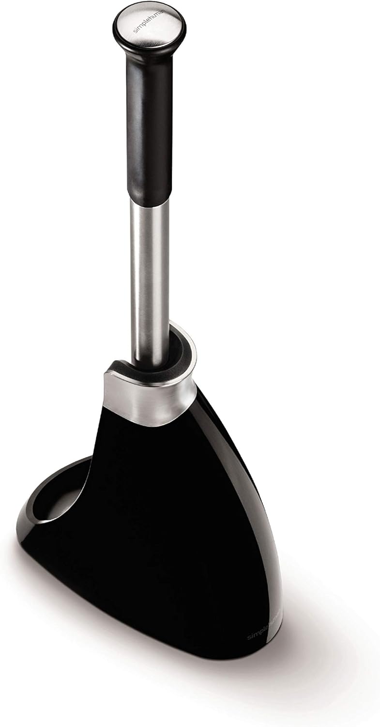 SimpleHuman Toilet Brush with Caddy Stainless Steel, Black