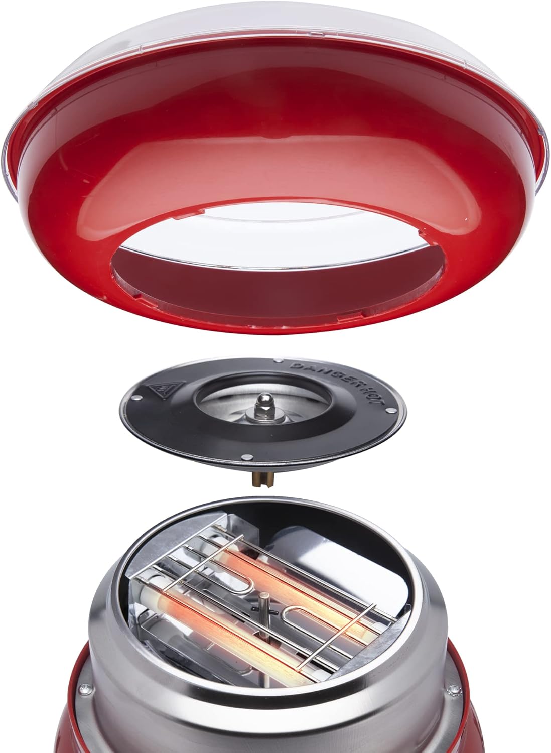 Sogo SS-11975 Retro Cotton Candy Machine - 500W - Classic Red Design