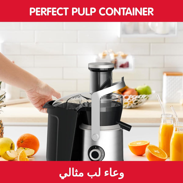 Moulinex Nutri XXL Juice Extractor 85mm Wide Tube Stainless Steel