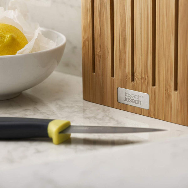 Joseph Joseph Elevate Knives Bamboo 5pc Set Magnetic Slimline Japanese Steel