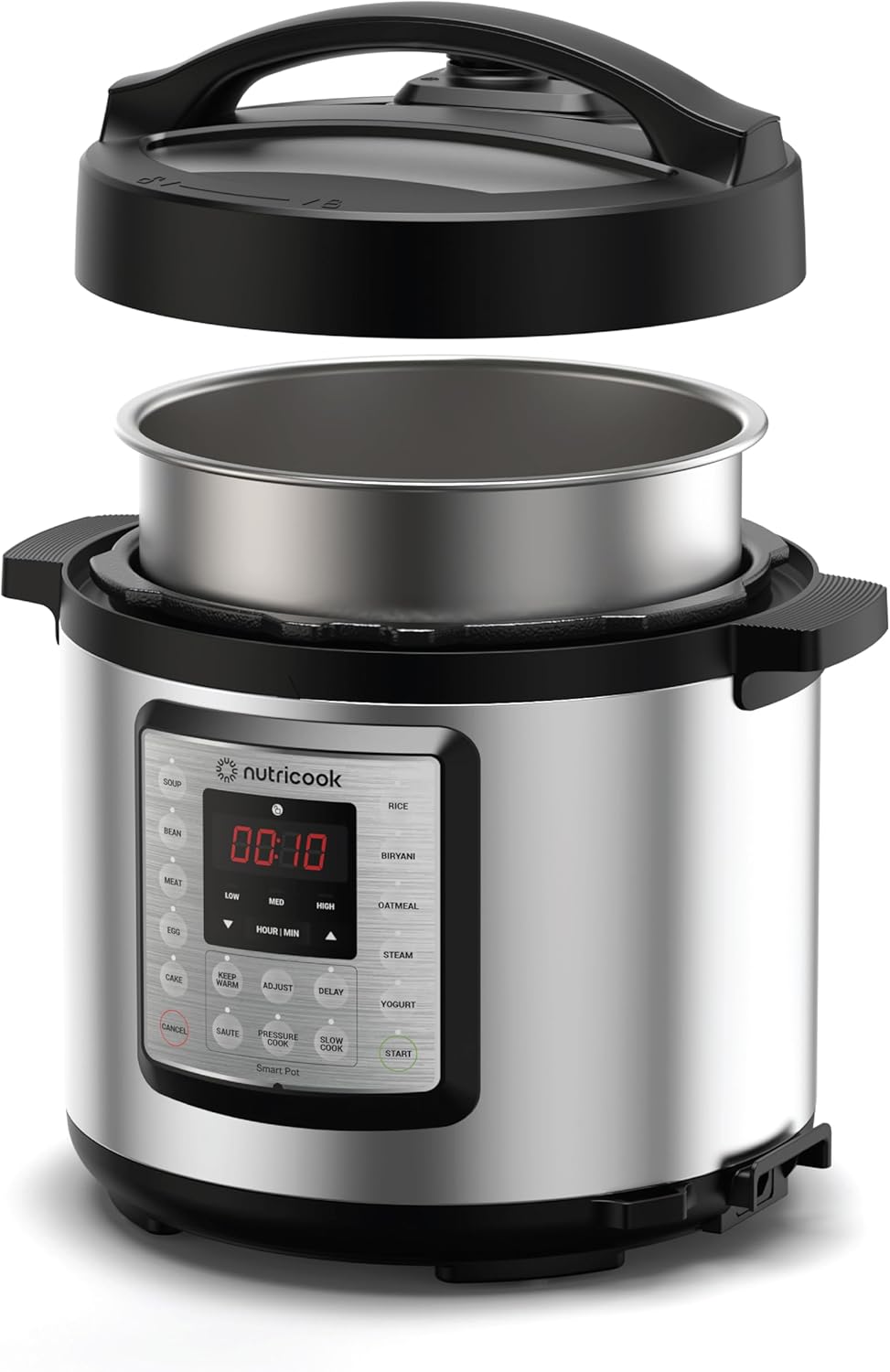 Nutricook Smart Pot NC-SPEK6 1000W 6L 9-in-1 Electric Pressure Cooker Jar Bin