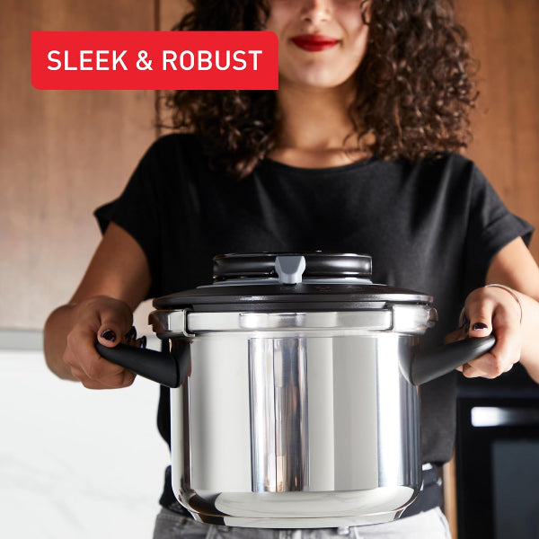 Tefal Clipso+ CHEF Pressure Cooker 10L One-Hand 4-Program Induction