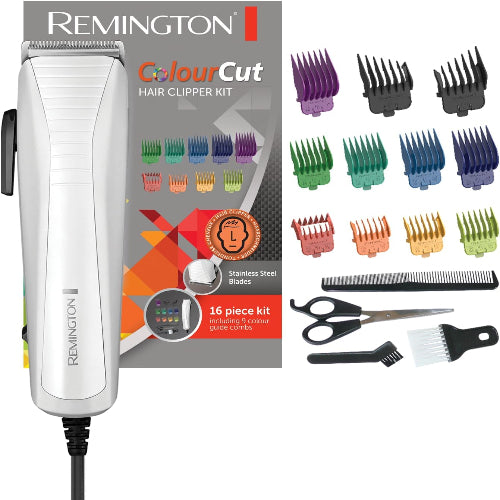 Remington ColourCut Hair Clipper HC5035 with 9 Colour Combs