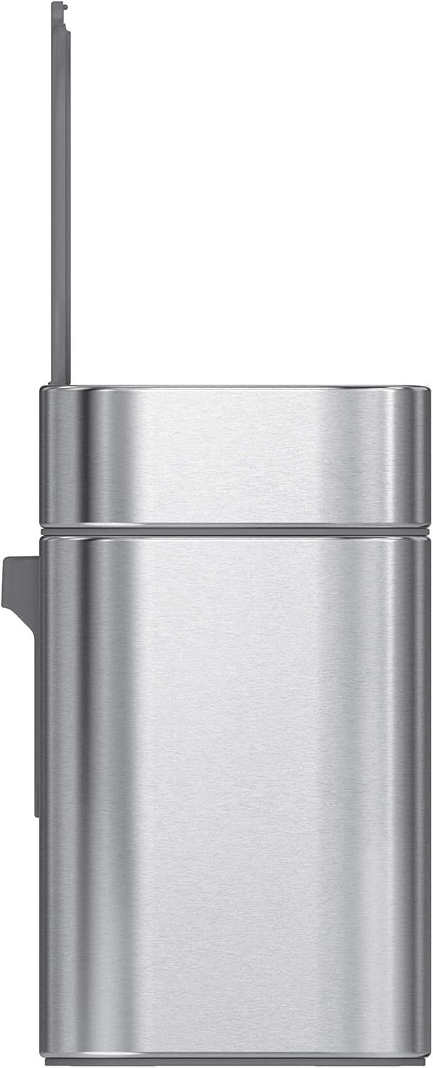 simplehuman Compost Caddy, 4L / 1.06 Gallon Brushed Stainless Steel