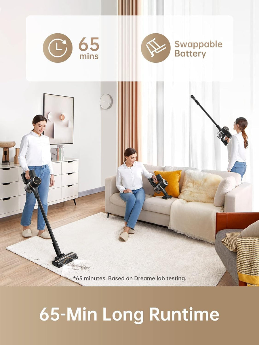 Dreame R10 Pro Cordless Vacuum – 150AW, 65min Runtime, Black