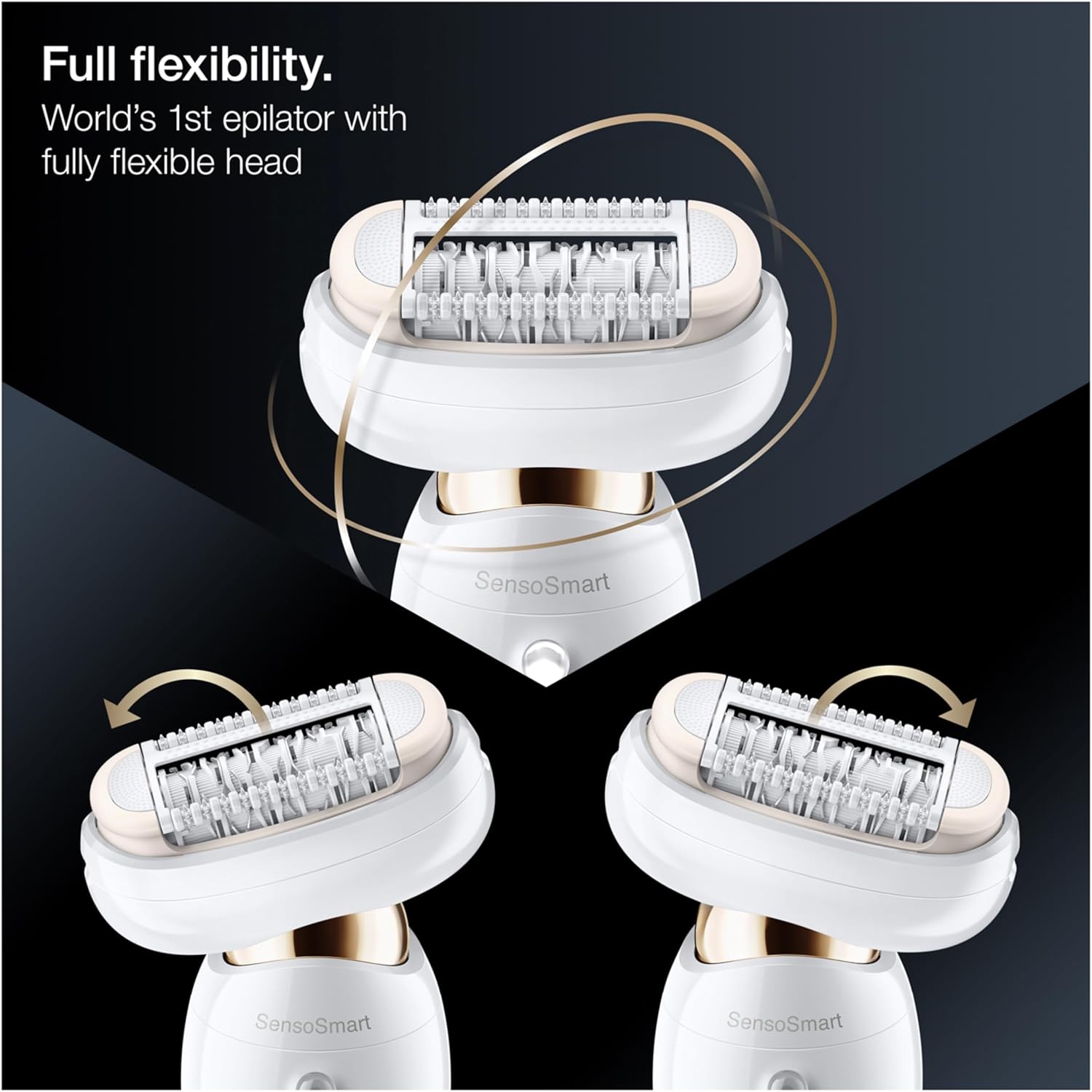 Braun Epilator Silk-Épil 9 Flex Beauty Set, 9300, White/Gold