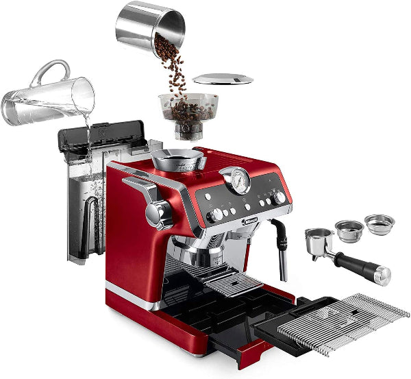DeLonghi La Specialista Espresso Machine Sensor Grinder Red EC9335.R