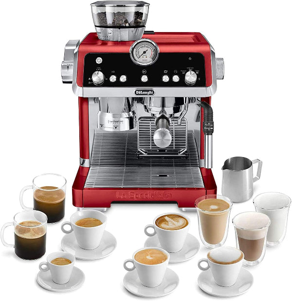 DeLonghi La Specialista Espresso Machine Sensor Grinder Red EC9335.R