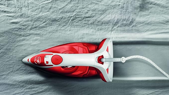 Tefal Easygliss Plus Steam Iron 2500W Red/White