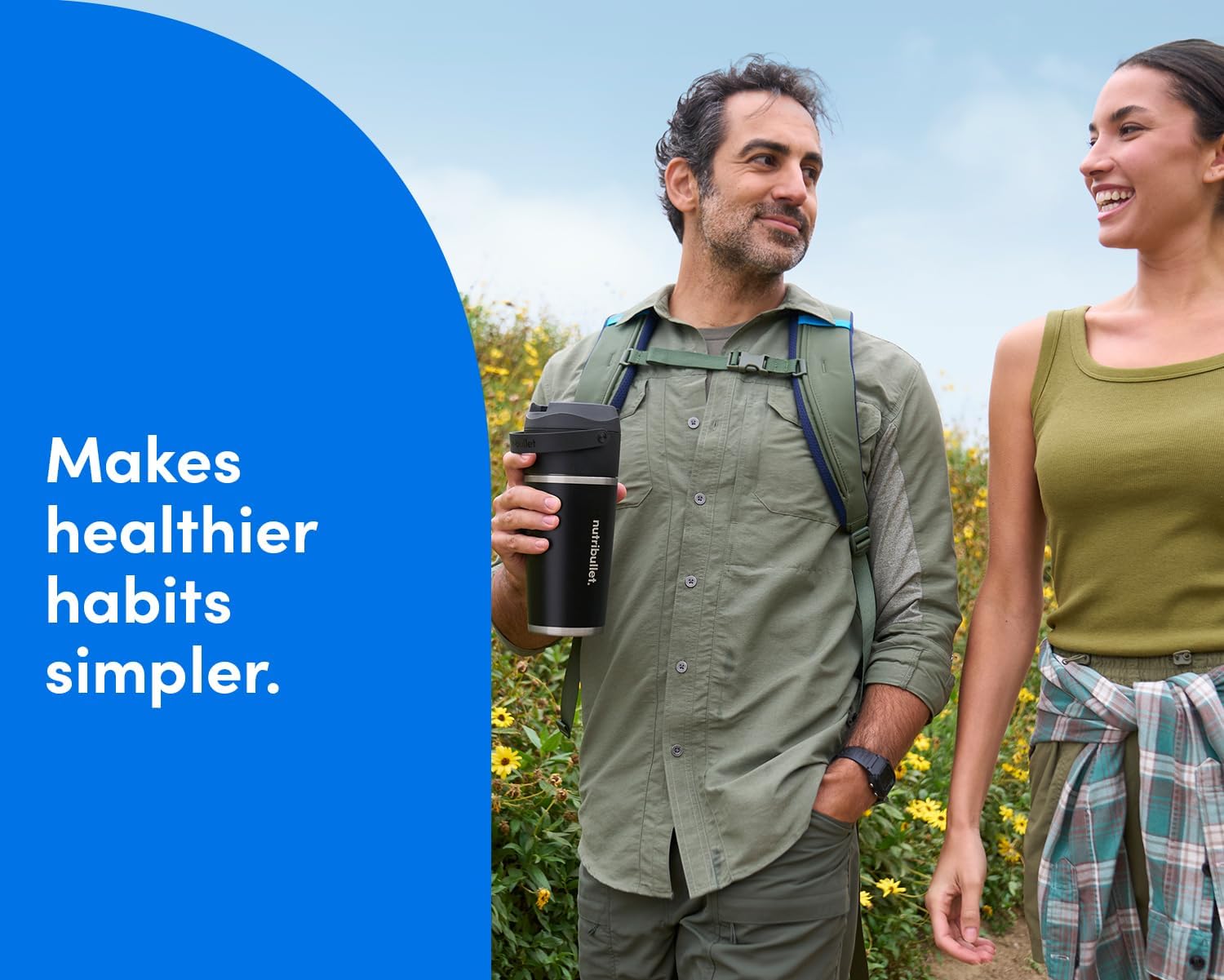 Nutribullet Flip Portable Blender, 8PC Set High-Speed, Multi-Funct