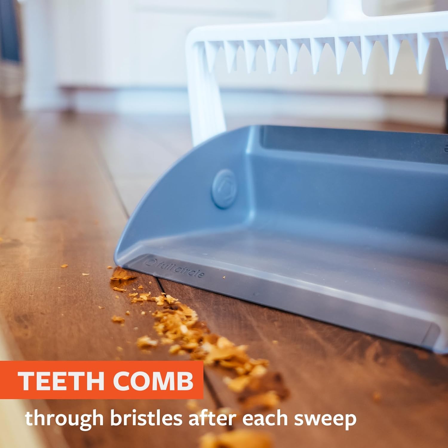 Full Circle Tag Team Easy-Empty Compact Standing Broom and Dustpan