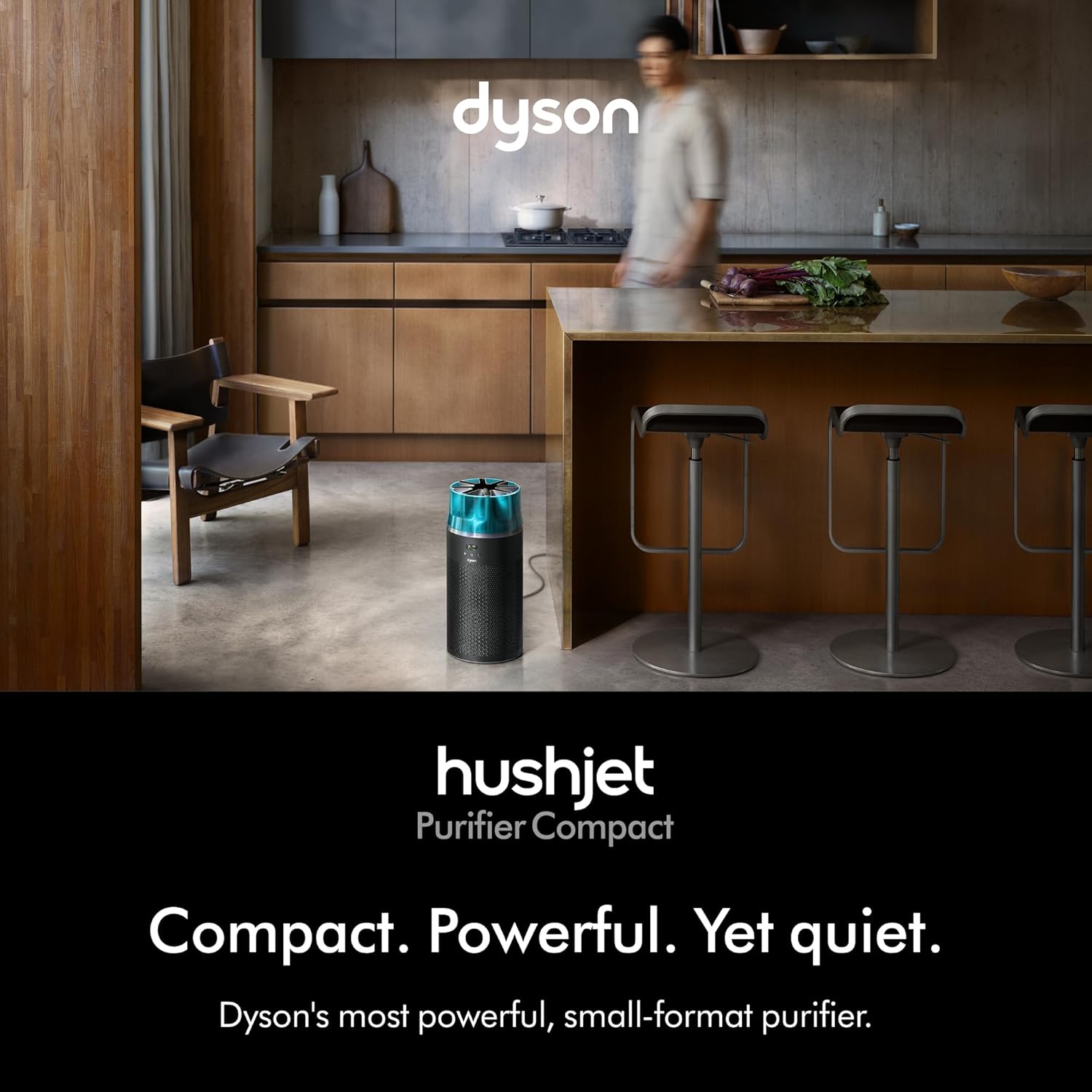 Dyson Hushjet Compact Air Purifier HEPA Filtration 5-Year Filter Life Quiet