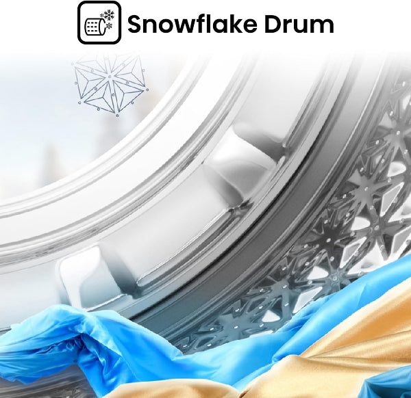 Hisense 8kg Front Load Washer 1200RPM Steam Wash Inverter Titanium Gray