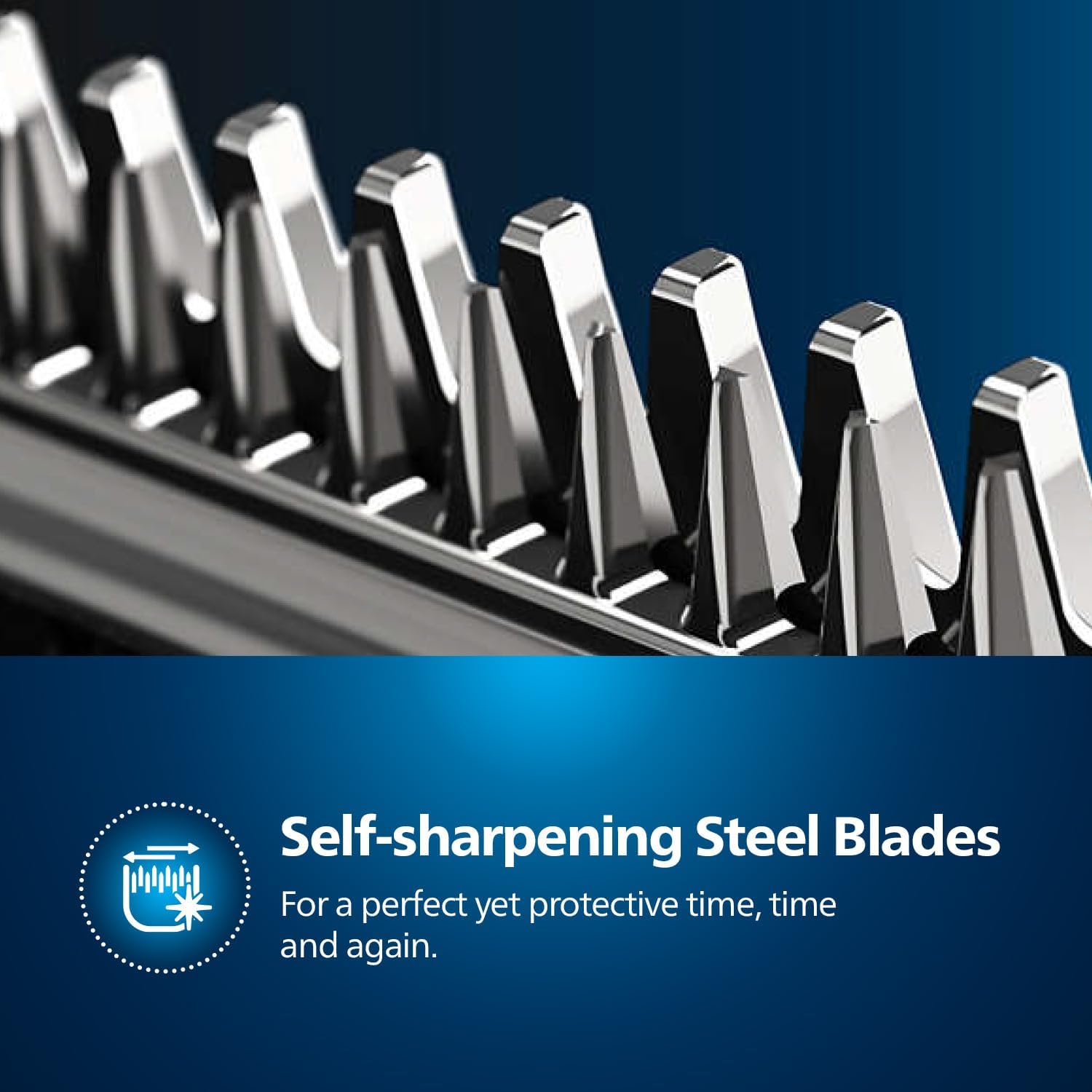 Philips BT3208/13 Beard Trimmer – 10 Length Settings, Cordless