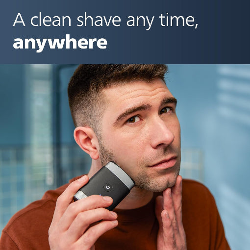 Philips Norelco PQ888/81 Compact On-The-Go Shaver - Wet & Dry - 60 Min Runtime