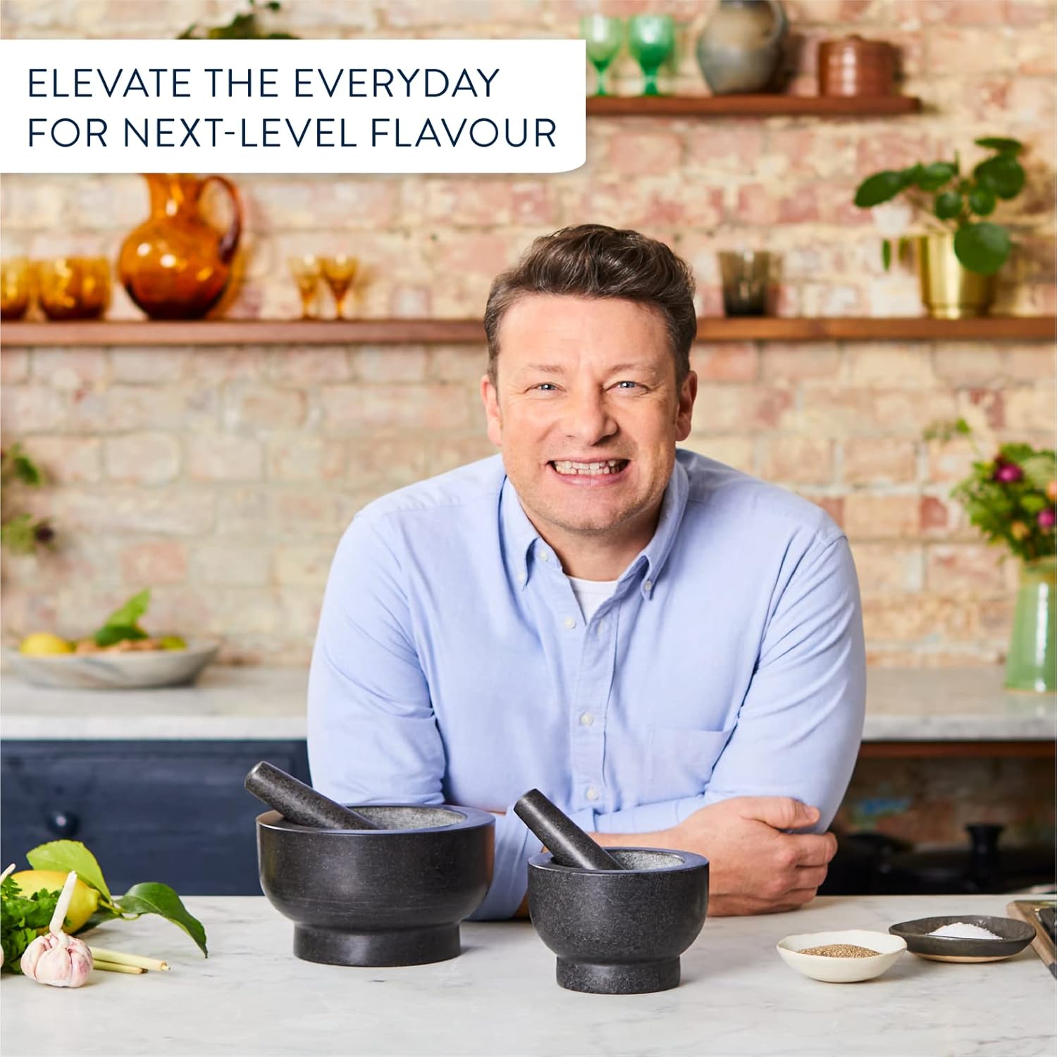 Tefal Pestle & Mortar 20cm By Jamie Oliver