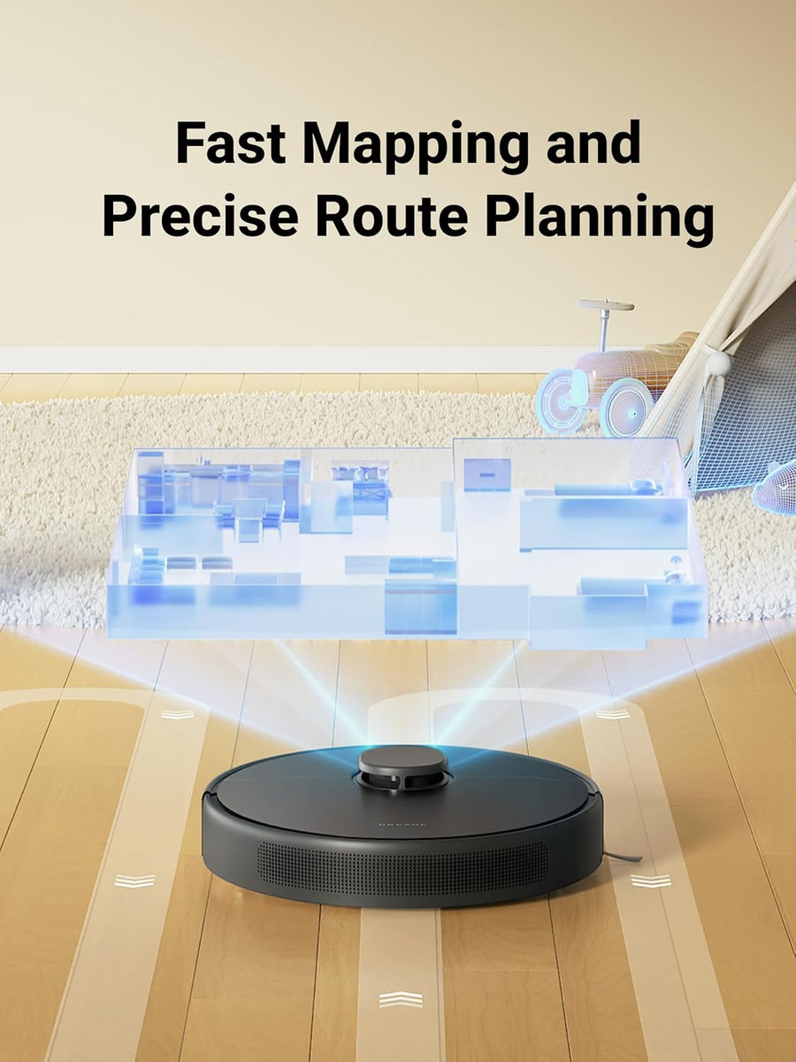 Dreame D9 Max Gen 2 Robot Vacuum – 4000Pa, Smart Mapping, Black