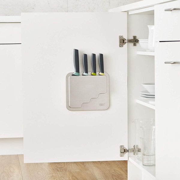 Joseph Joseph Elevate Slim 4-Piece Knife Set with Cupboard Storage Case