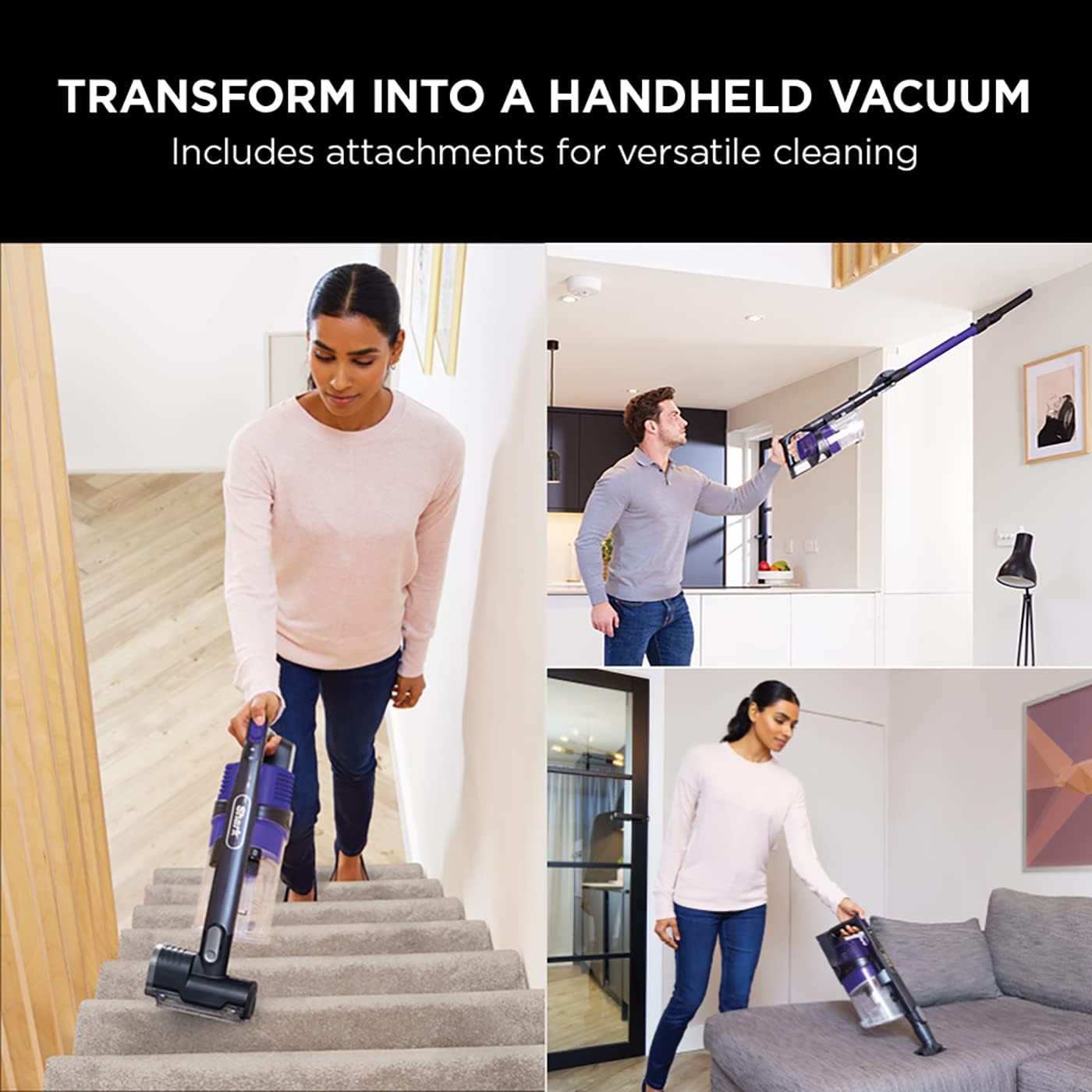 Shark IZ202UKT Stick Vacuum – 40 min Runtime, Anti-Hair Wrap, 25.2V