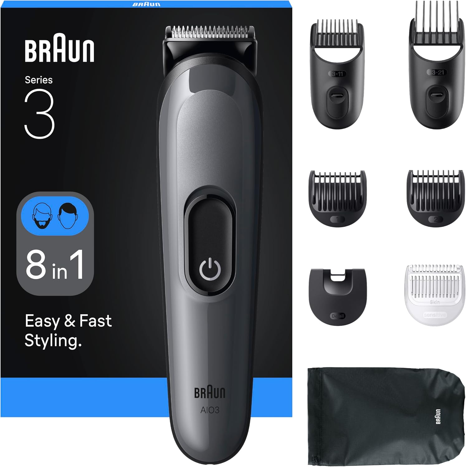 Braun Grey All-In-One Trimmer Series 3 Aio3540