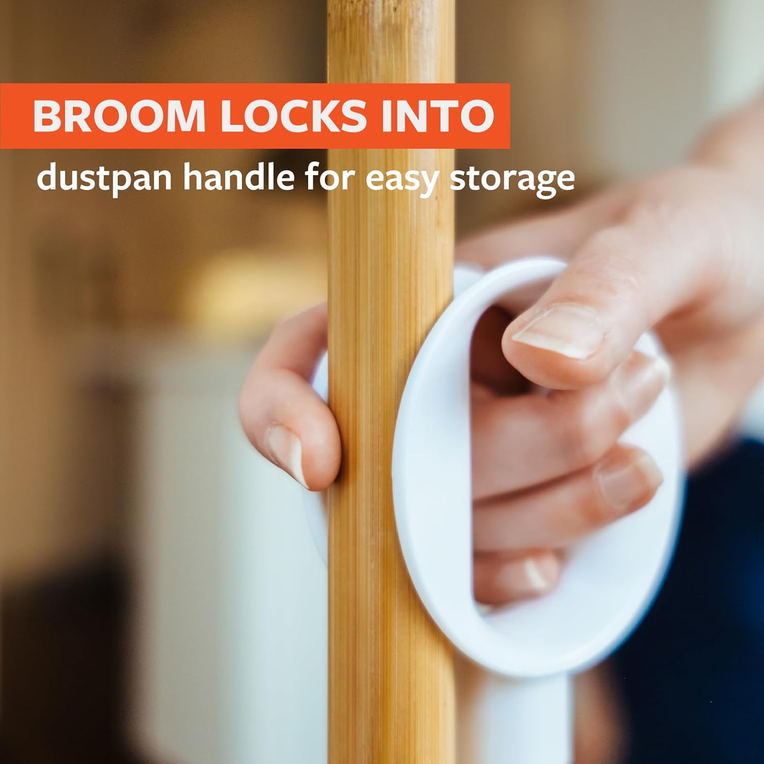 Full Circle Tag Team Easy-Empty Compact Standing Broom and Dustpan