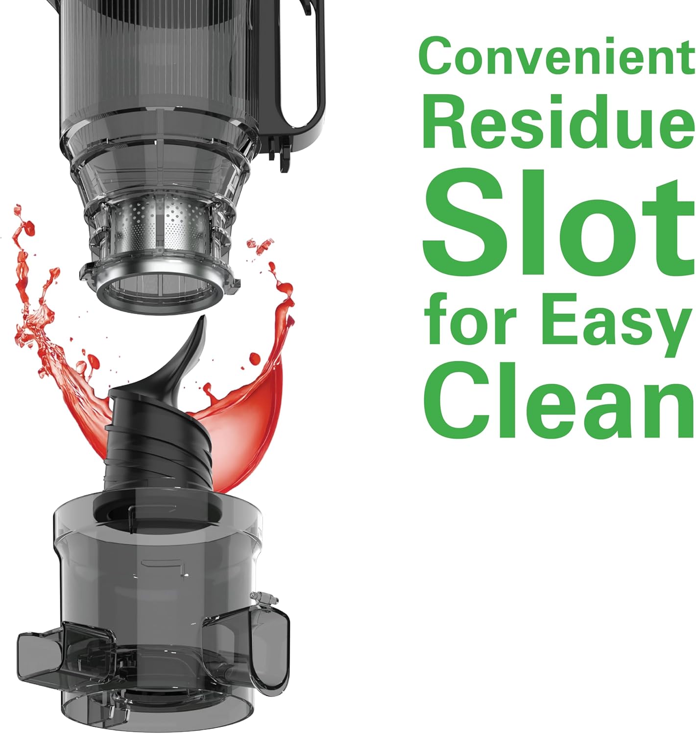 Hamilton Beach Slow Juicer Cold Press, 250W, Wide Chute