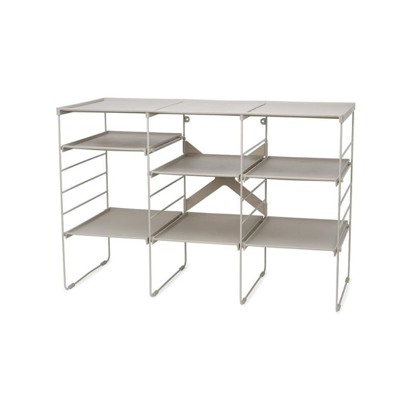 Joseph Joseph Level Plus Large Adjustable Ecru Shoe Rack