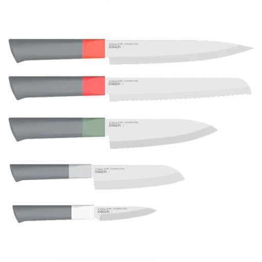 Joseph Joseph Duo 5-Piece Knife Block Set - Stainless Steel - 80054