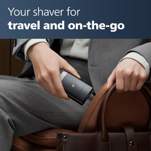 Philips Norelco PQ888/81 Compact On-The-Go Shaver - Wet & Dry - 60 Min Runtime