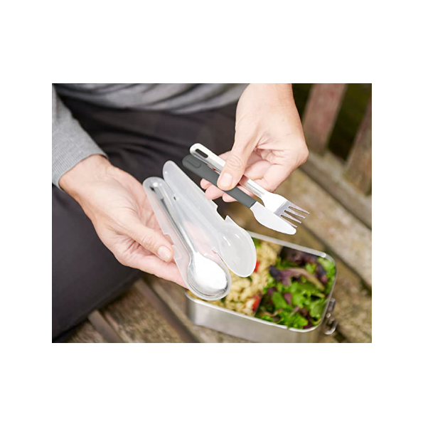 Joseph Joseph GoEat stainless steel travel cutlery set – view 2
