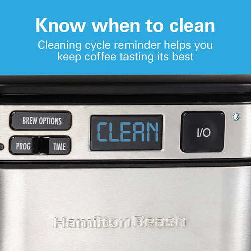 Hamilton Beach 12-Cup Programmable Coffee Maker With Frontfill & Swing